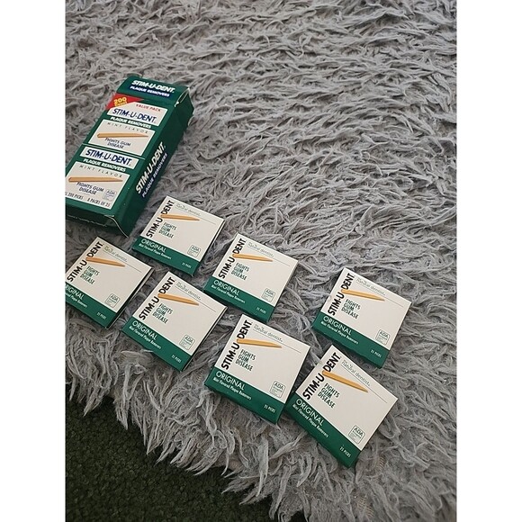 STIM-U-DENT The Natural Dentist Plaque Removers MINT ~ 200 ct - Missing 1 Pack - Picture 7 of 9